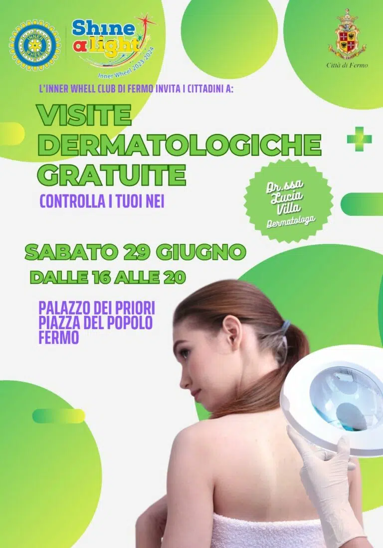 Prevenzione e controllo dei nei: sabato 29 giugno visite dermatologiche gratuite