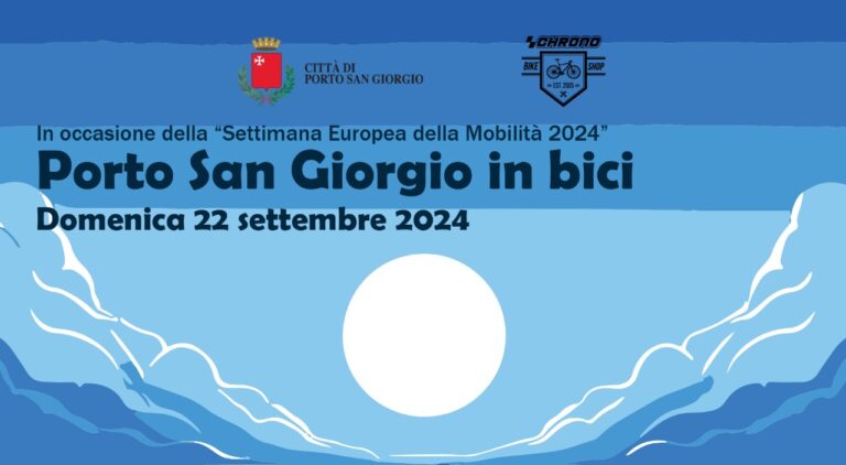 “Porto San Giorgio in bici”: domenica 22 settembre si partirà alle ore 9 dal ponte sull’Ete