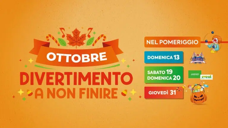 Divertimento a non finire ad ottobre al Centro Commerciale Girasole