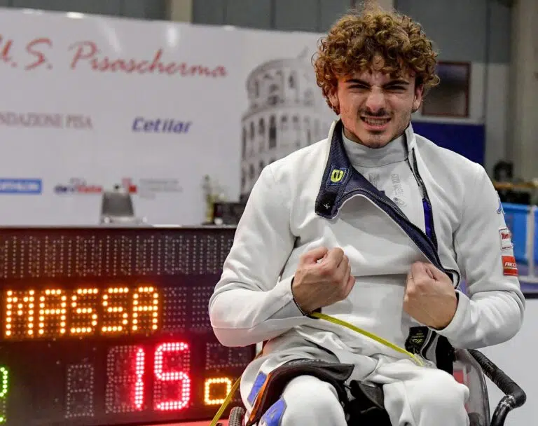 Coppa del Mondo paralimpica, medaglia d’argento anche nella spada per Michele Massa