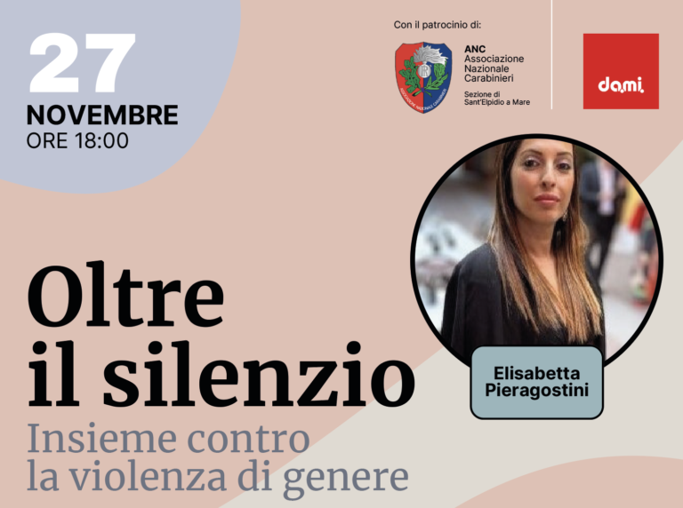 “Oltre il silenzio”, a Sant’Elpidio a Mare un convegno contro la violenza di genere. Ospite Cathy La Torre