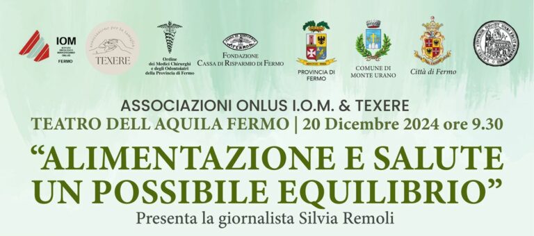 Fermo, un convegno per riflettere sull’equilibro “Alimentazione e salute”