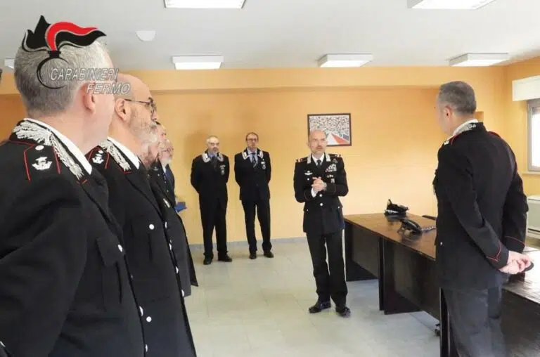 Carabinieri di Fermo, gli auguri di Natale del comandante della legione Marche Nicola Conforti