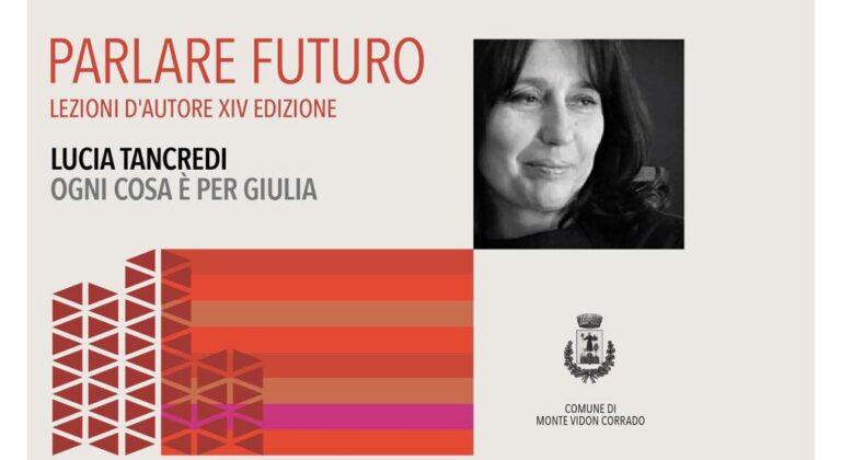 Appuntamento con “Parlare Futuro”, ospite la scrittrice Lucia Tancredi